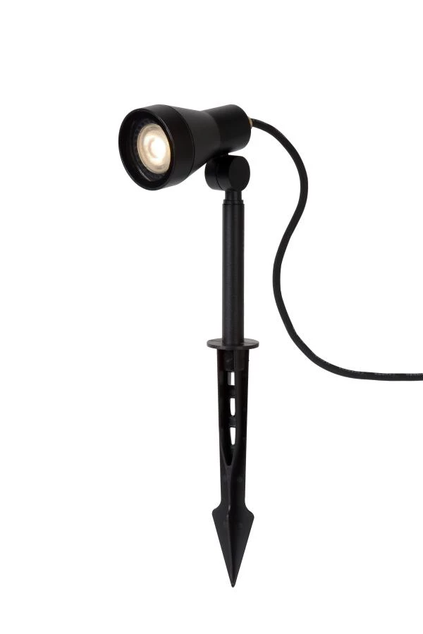 Lucide SPIKE - Garden spotlight Outdoor - LED Dim. - GU10 - 1x5W 3000K - IP54 - Black - detail 1